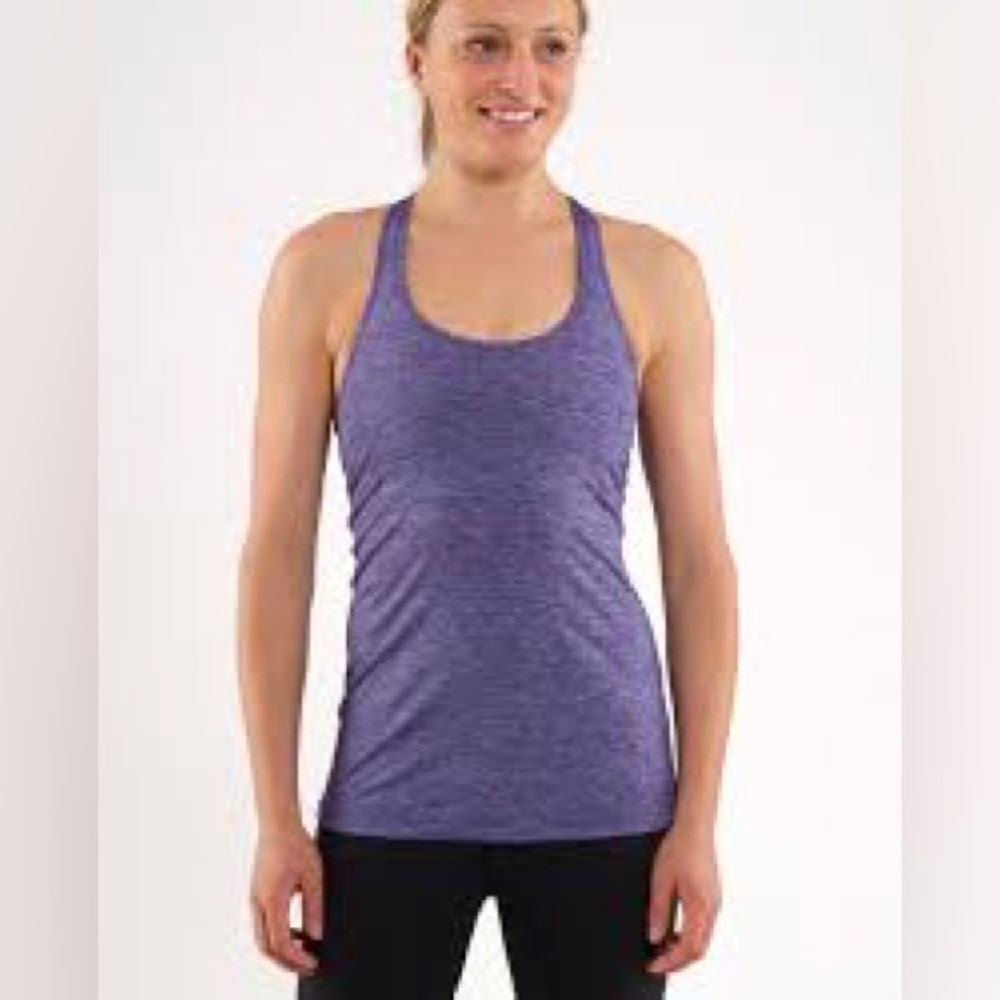 lululemon athletica Heathered Purple Racerback Tank